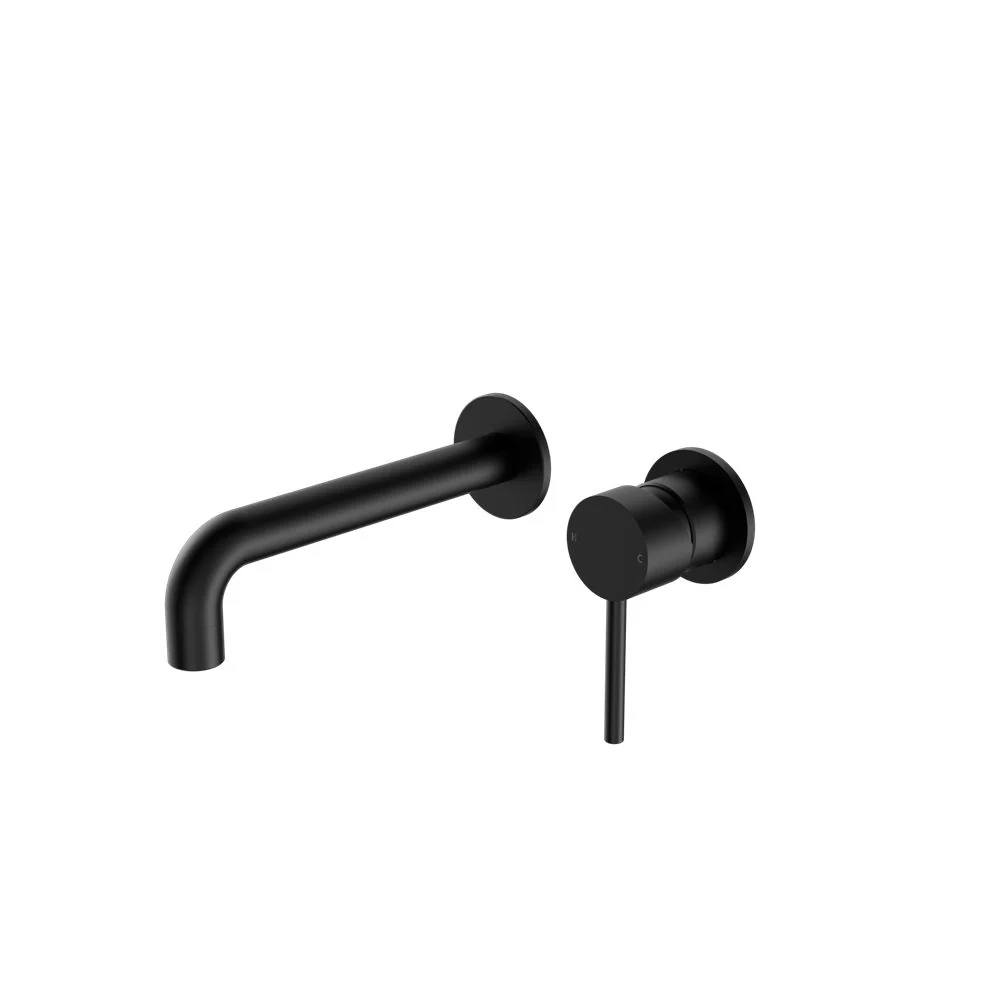 Nero Dolce Wall Basin/Bath Mixer Separate Back Plate - Black Matte