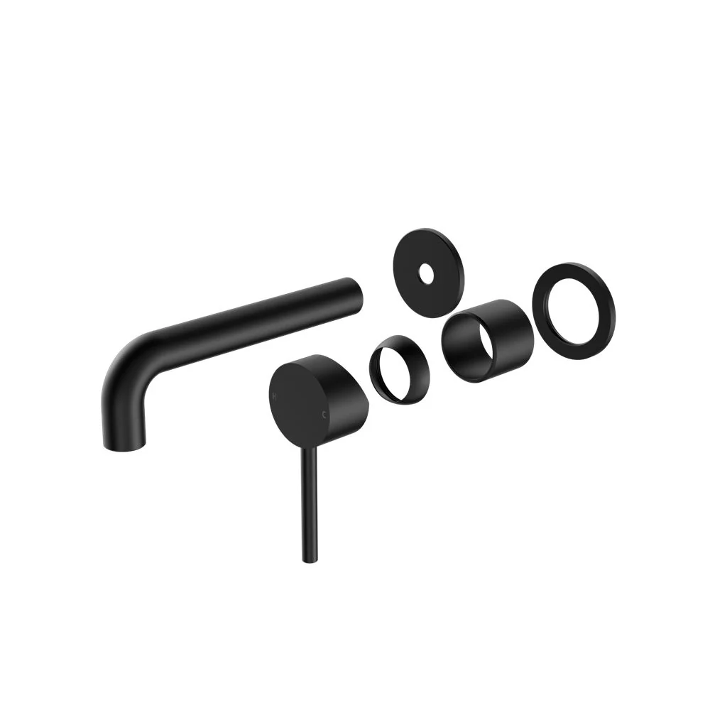 Nero Dolce Wall Basin/Bath Mixer Separate Back Plate (Trim Kit Only) - Black Matte