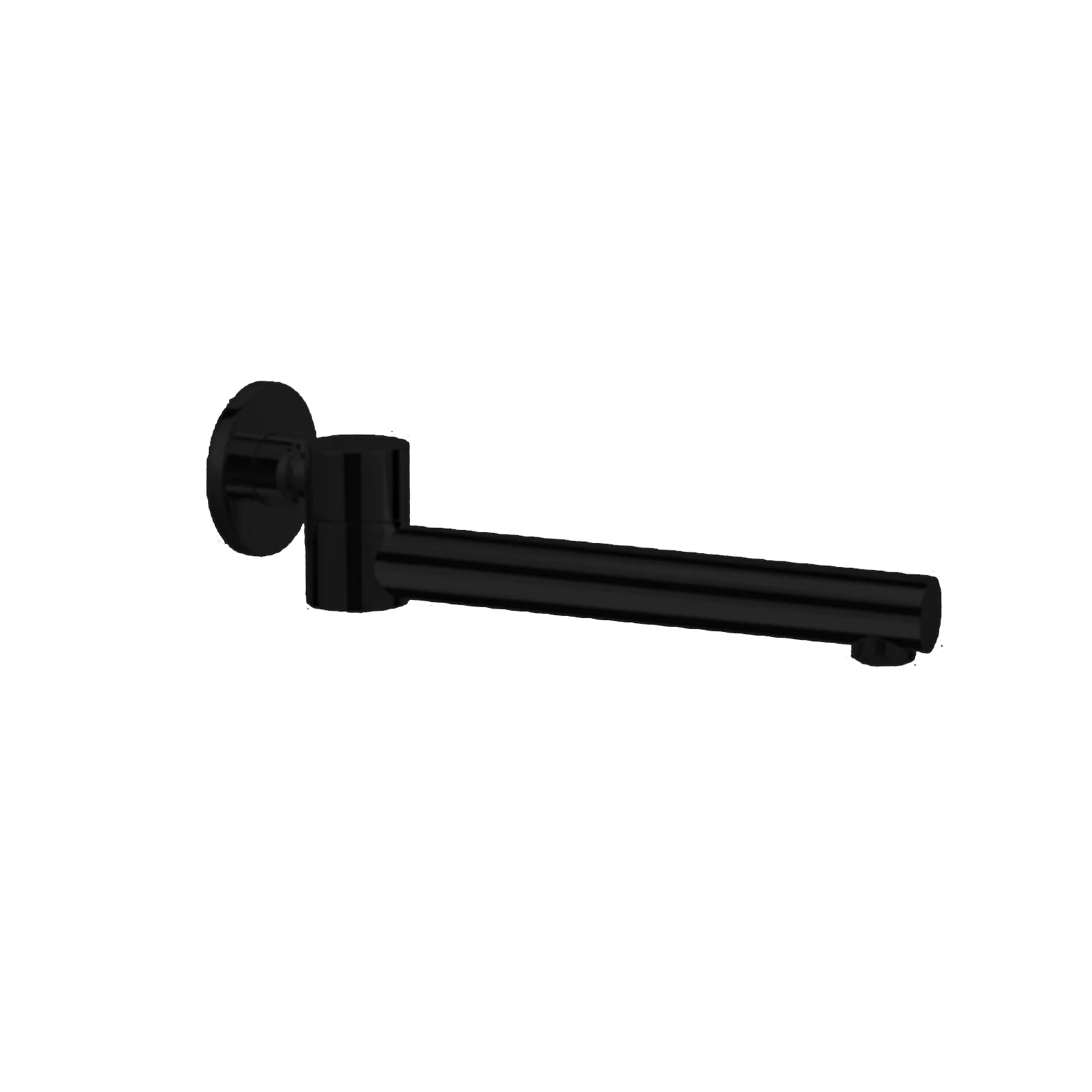 Nero Dolce Wall Mounted Swivel Bath Spout Only - Black Matte