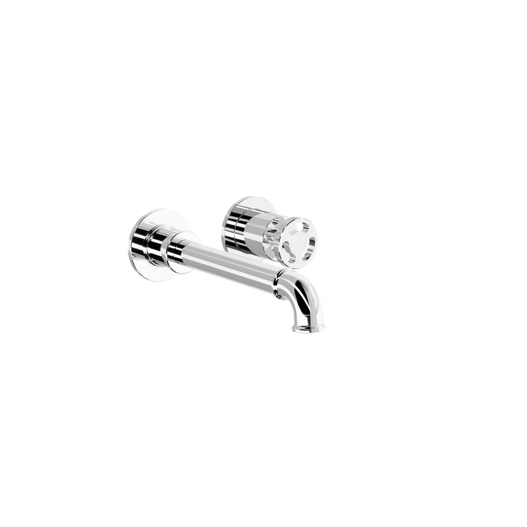 Linsol Dynamik 2-Plate Wall Basin or Bath Mixer - Chrome - Image 2
