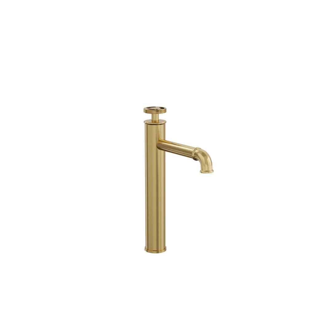 Linsol Dynamik Tall Basin Mixer - Brushed Brass - Image 3