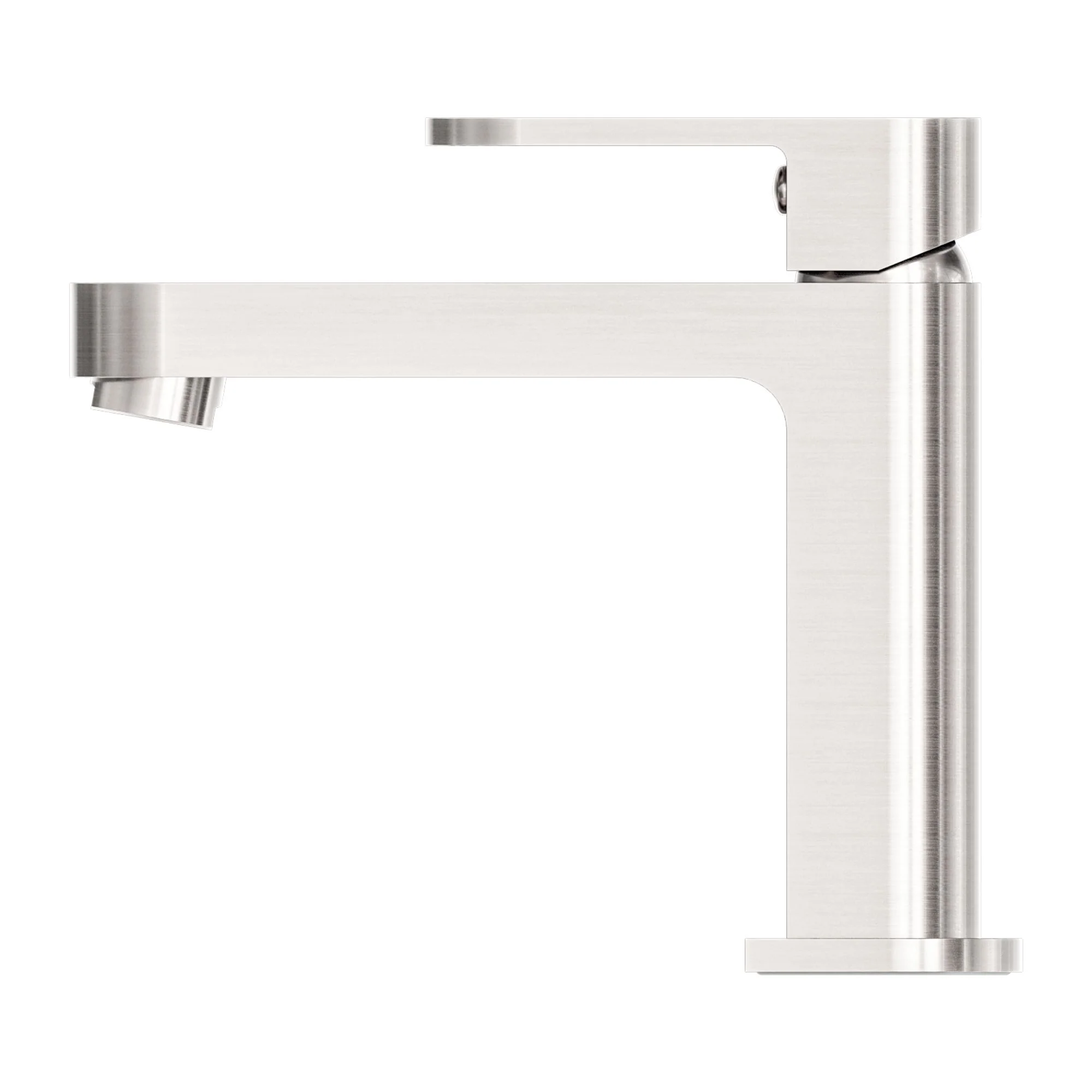 Nero Ecco Basin Mixer - Brushed Nickel - Image 2