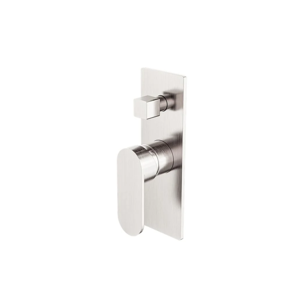 Nero Ecco Shower Mixer With Diverter - Brushed Nickel