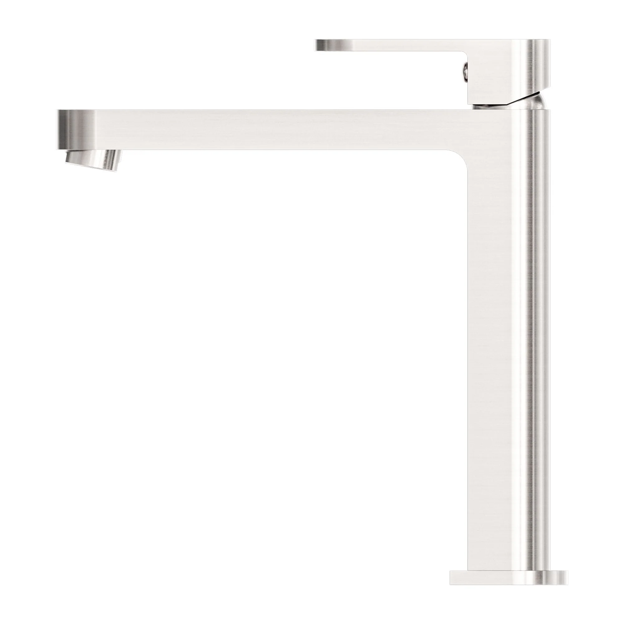 Nero Ecco Tall Basin Mixer - Brushed Nickel - Image 2