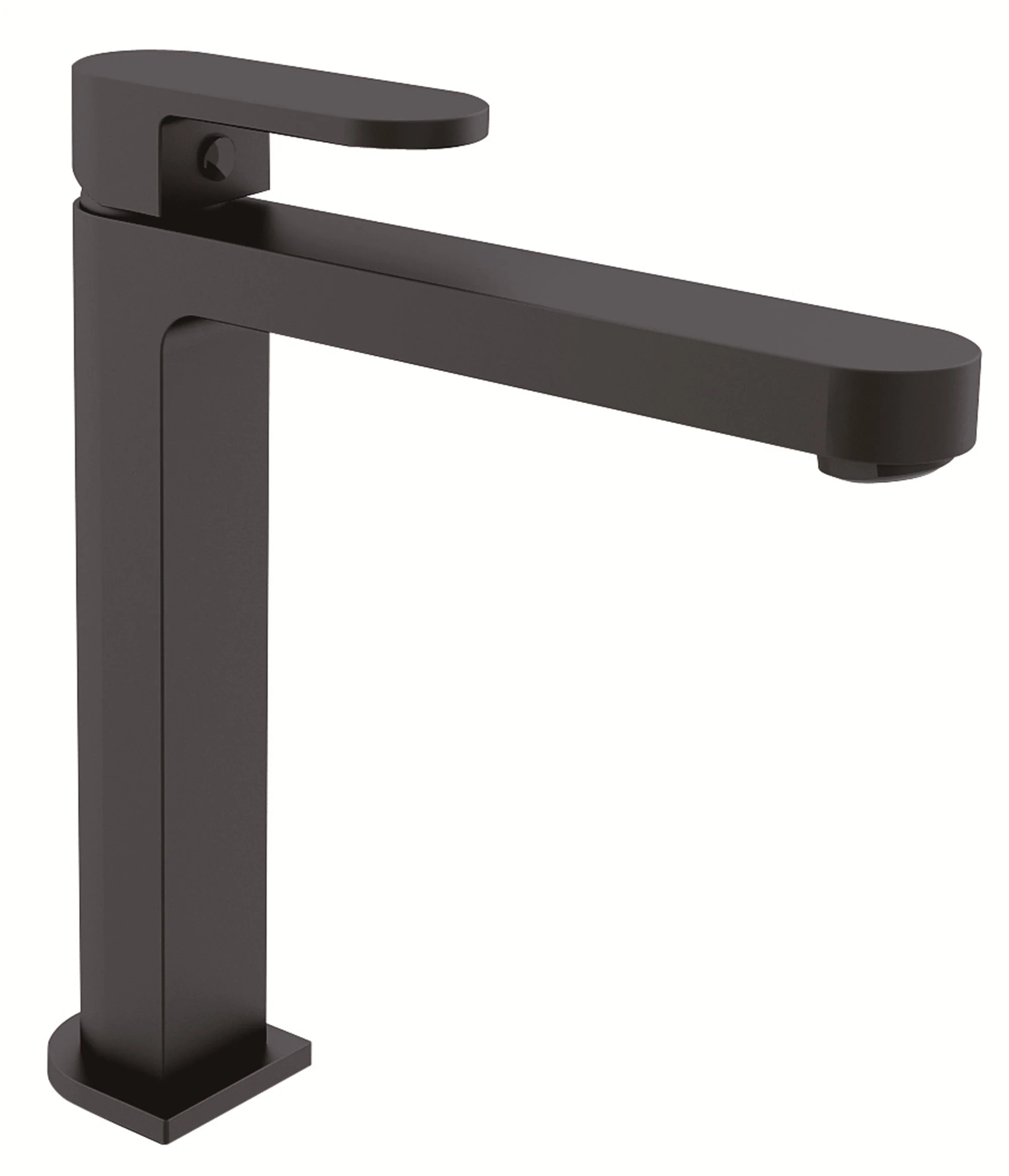 Nero Ecco Tall Basin Mixer - Black Matte