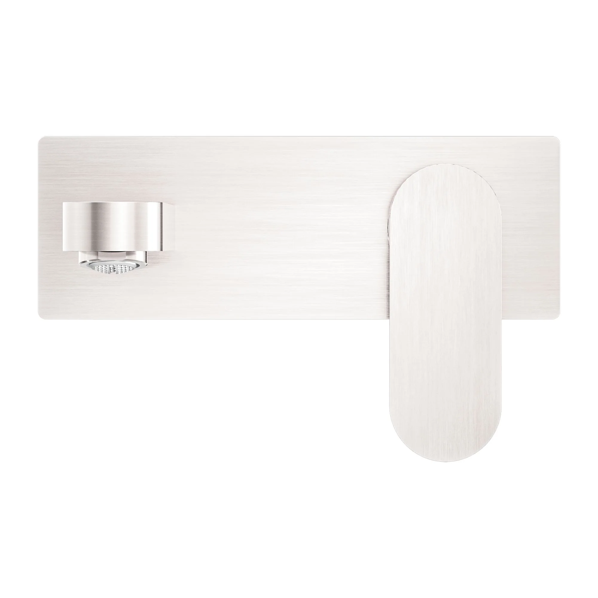 Nero Ecco Wall Basin/Bath Mixer - Brushed Nickel - Image 2