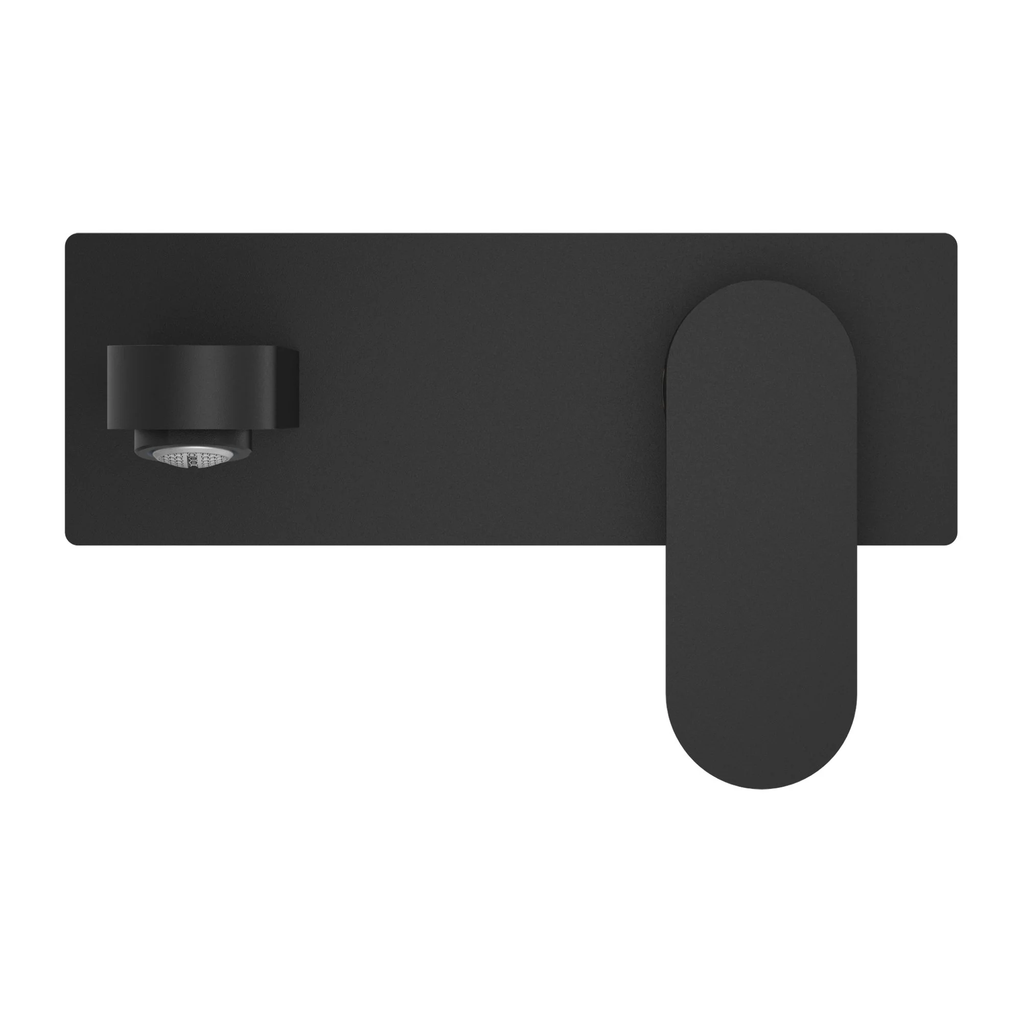Nero Ecco Wall Basin/Bath Mixer - Black Matte - Image 2