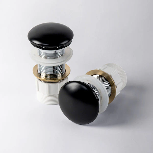 Eight Quarters Ceramic Pop-up Waste- Black Matte