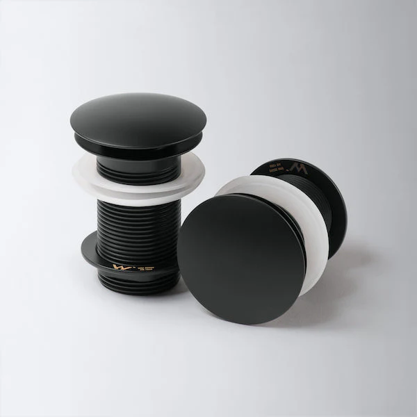 Eight Quarters Metallic Pop-up Waste - Black Matte