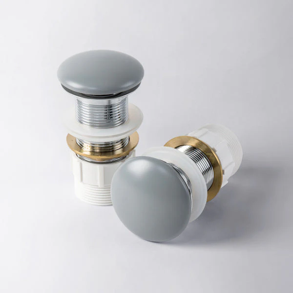 Eight Quarters Ceramic Pop-up Waste - Matte Grey
