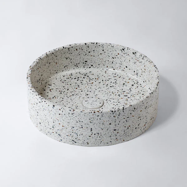 Eight Quarters Terrazzo Circle Como Basin & Waste
