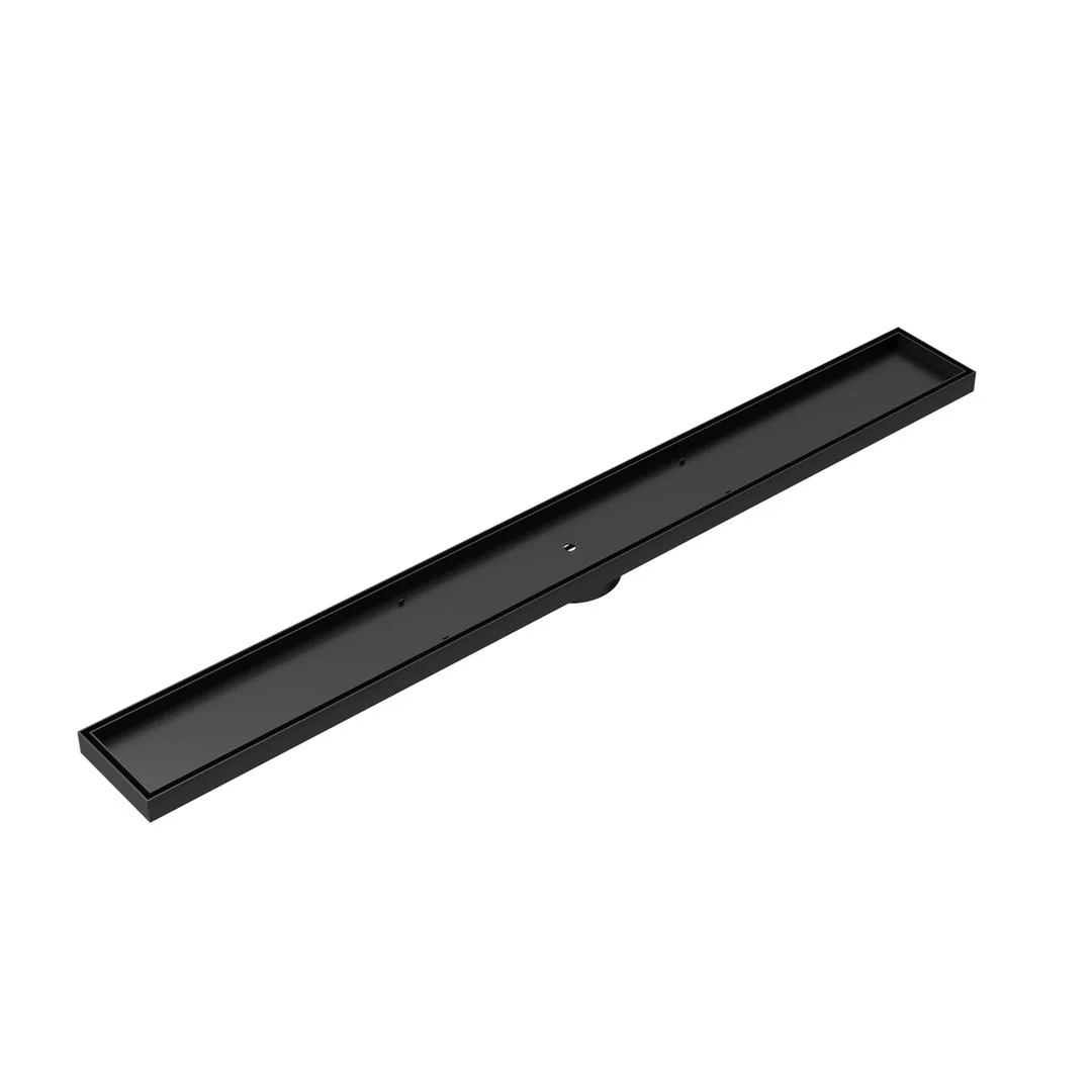 Linsol Ezyflow 1000mm Tile Insert Linear Waste DN89 - Matte Black