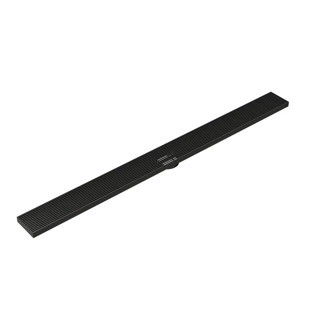 Linsol Ezyflow 1200mm Heelguard Linear Waste DN89 - Matte Black