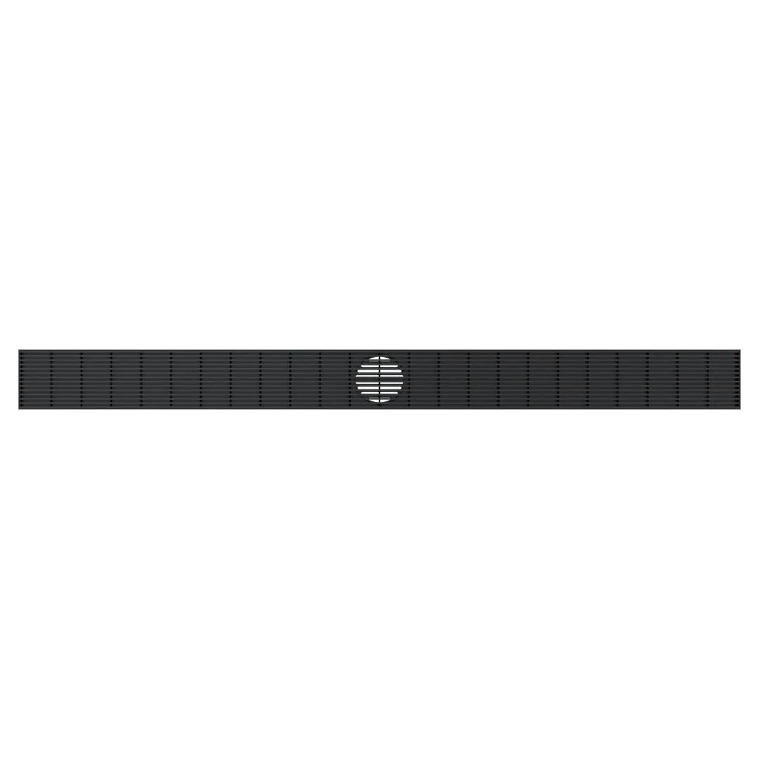 Linsol Ezyflow 1200mm Heelguard Linear Waste DN89 - Matte Black - Image 2