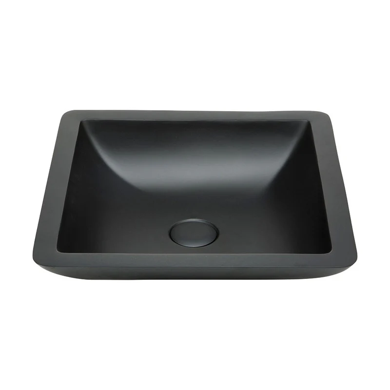 Fienza Classique 420 Solid Surface Above Counter Basin - Black Matte - Image 2