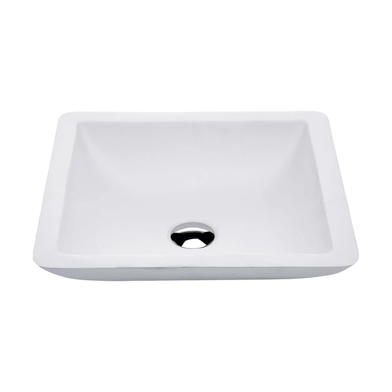 Fienza Classique 420 Cast Stone Above Counter Basin - White Matte - Image 2