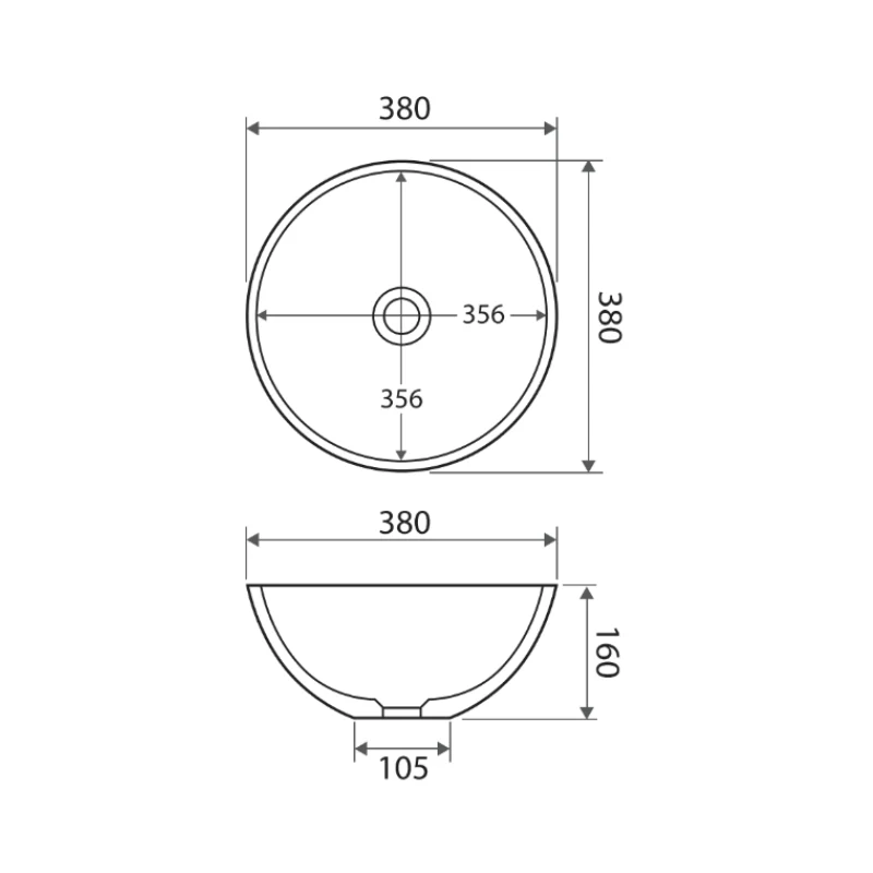 Fienza Lexy Solid Surface Basin - Image 4