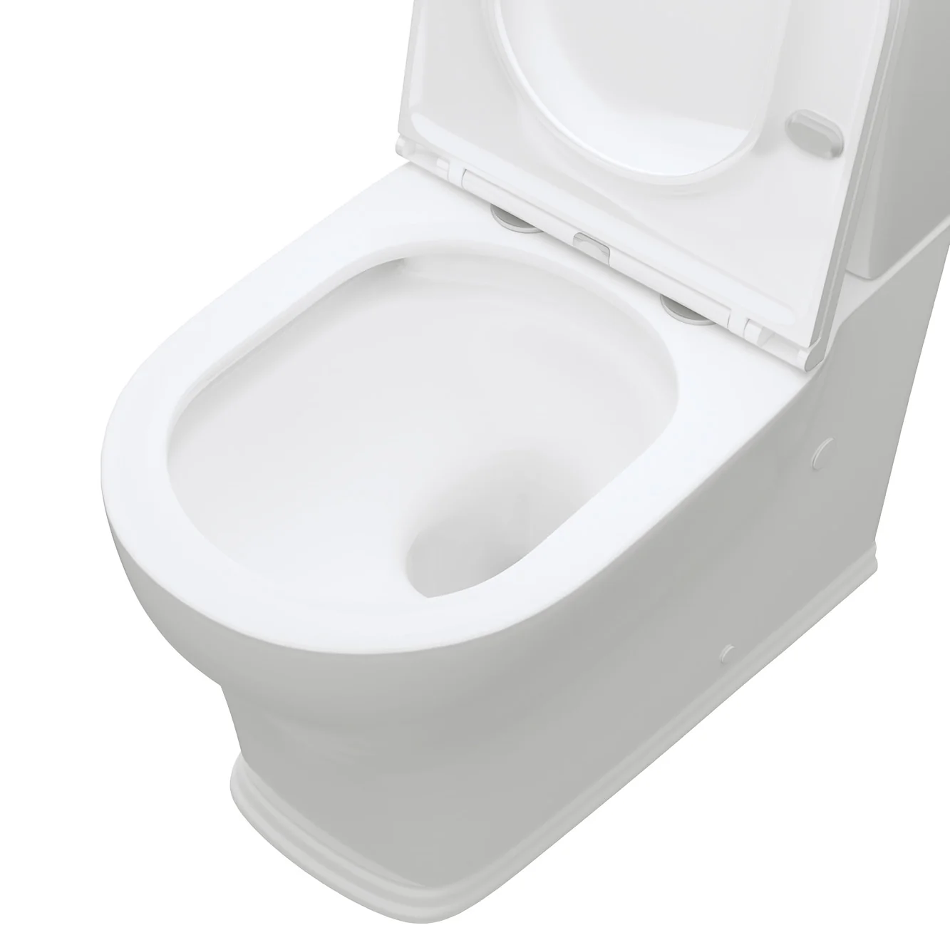 Fienza Lillian Tornado Flush Back-to-Wall Toilet Suite - White Gloss - Image 4