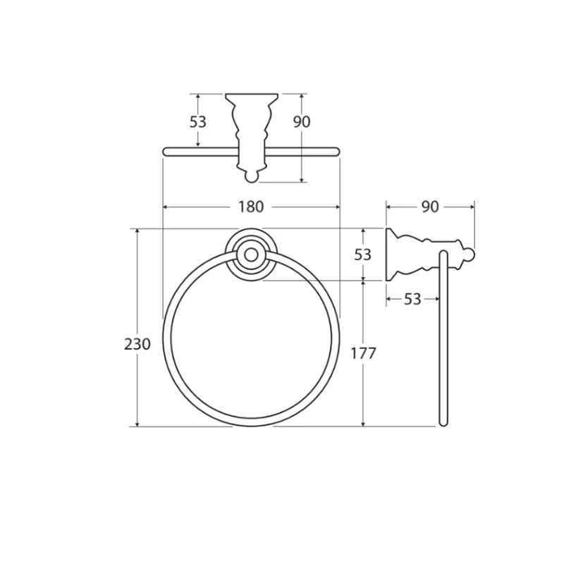 Fienza Lillian Towel Ring - Chrome - Image 2