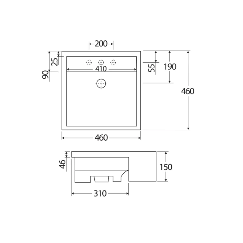 Fienza Rak Nova Semi-Recessed Basin - Image 3