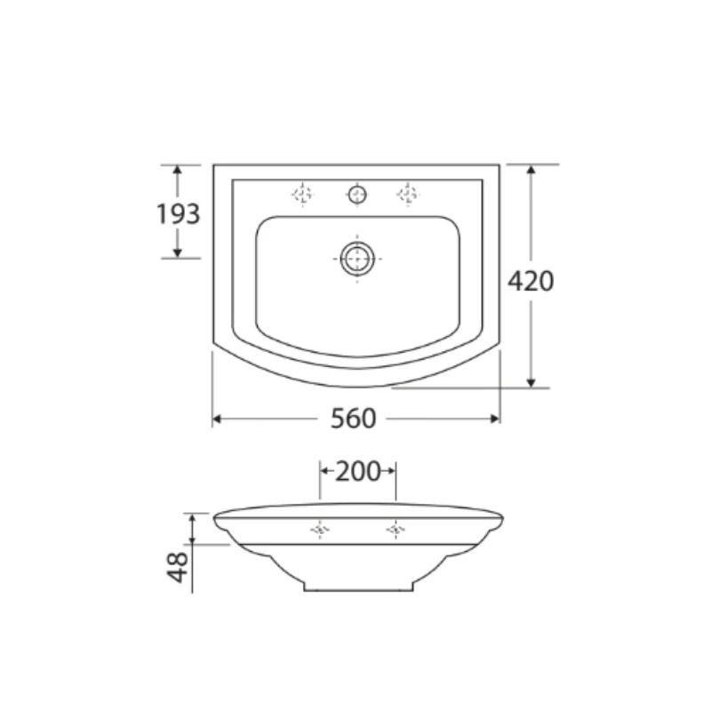 Fienza Rak Washington Wall-Hung Basin - Image 3