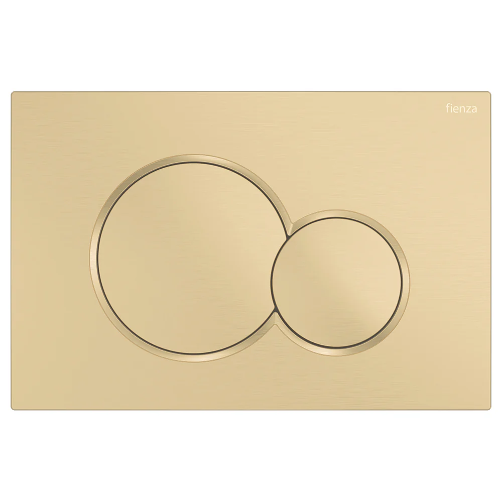 Fienza Sigma Round Button Flush Plate - Urban Brass