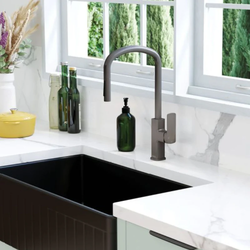 Fienza Tono Pull Out Sink Mixer - Gun Metal - Image 2