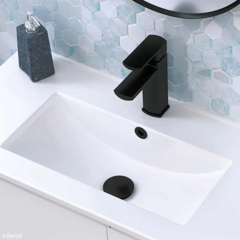 Fienza Universal Pop-Up / Pull-Out Basin Waste - Black Matte - Image 2