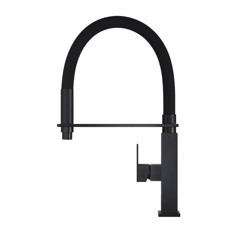 Meir Square Flexible Kitchen Sink Mixer Tap - Black Matte - Image 2