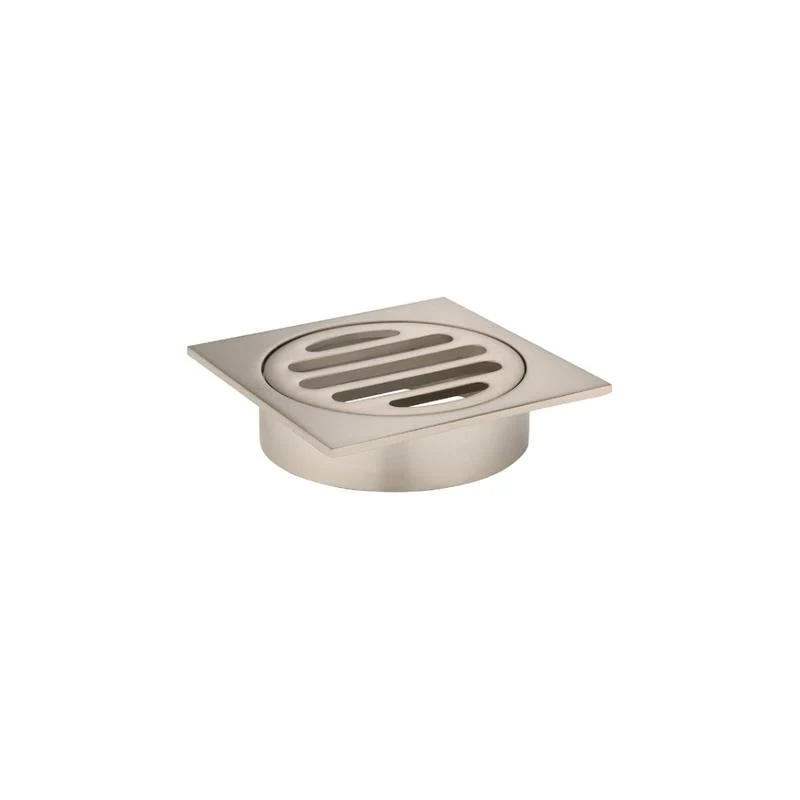 Meir Square Floor Grate Shower Drain 80mm outlet - Champagne - Image 3