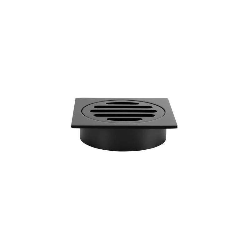 Meir Square Floor Grate Shower Drain 80mm outlet - Black Matte