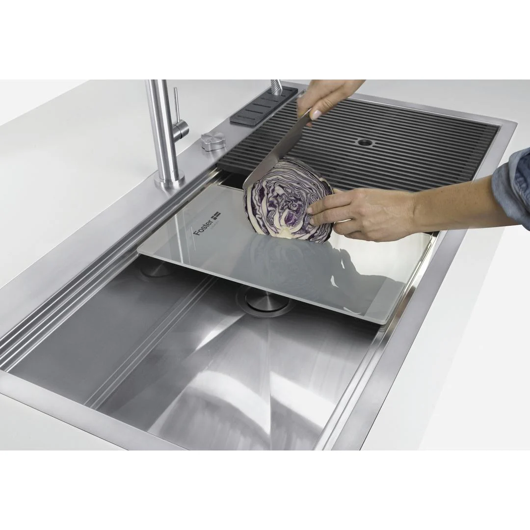 Linsol Foster Milano 63L Single Bowl Sink - Foster Brushed Stainless - Image 4