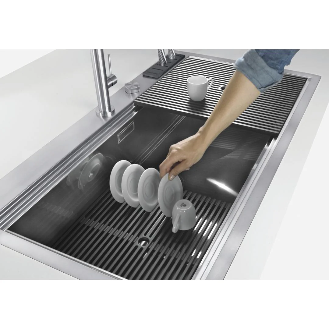 Linsol Foster Milano 63L Single Bowl Sink - Foster Brushed Stainless - Image 5