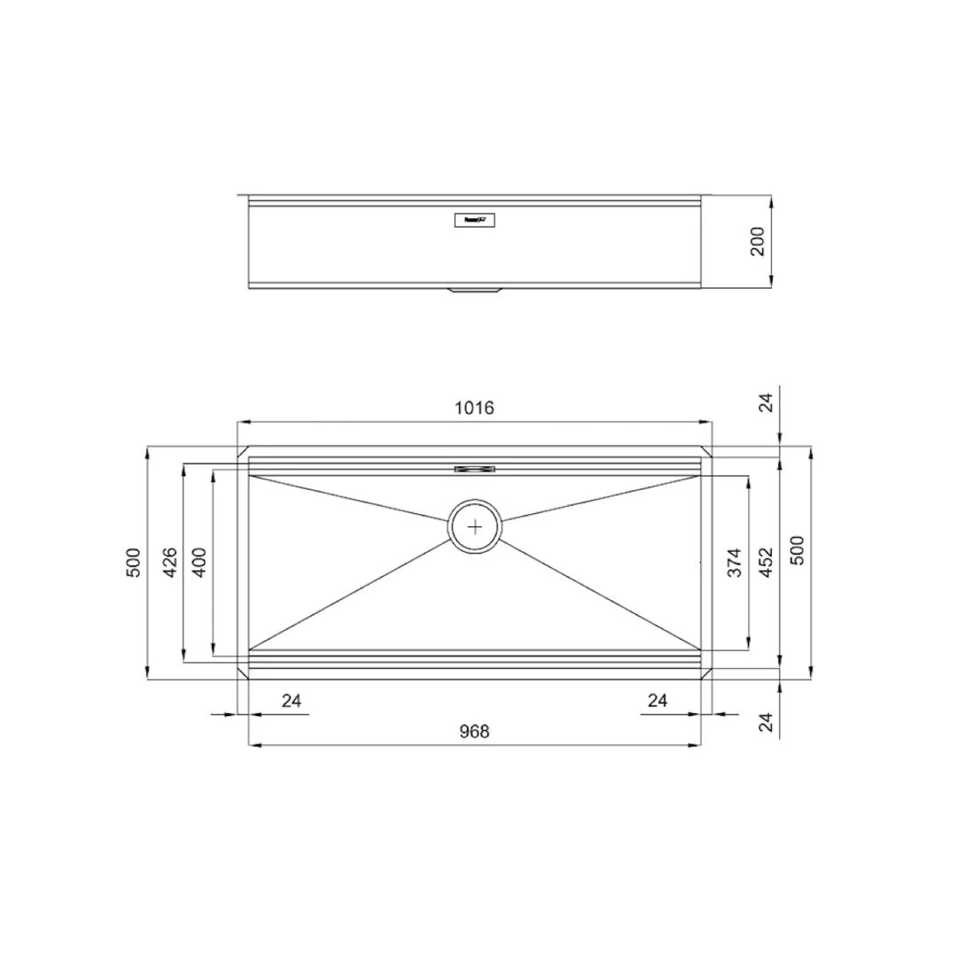 Linsol Foster Milano 77L Single Bowl - Foster Brushed Stainless - Image 4