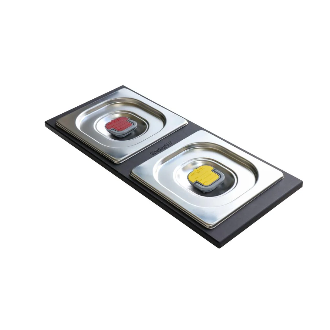 Linsol Foster Milano Kit Of 2 Stainless Steel Trays