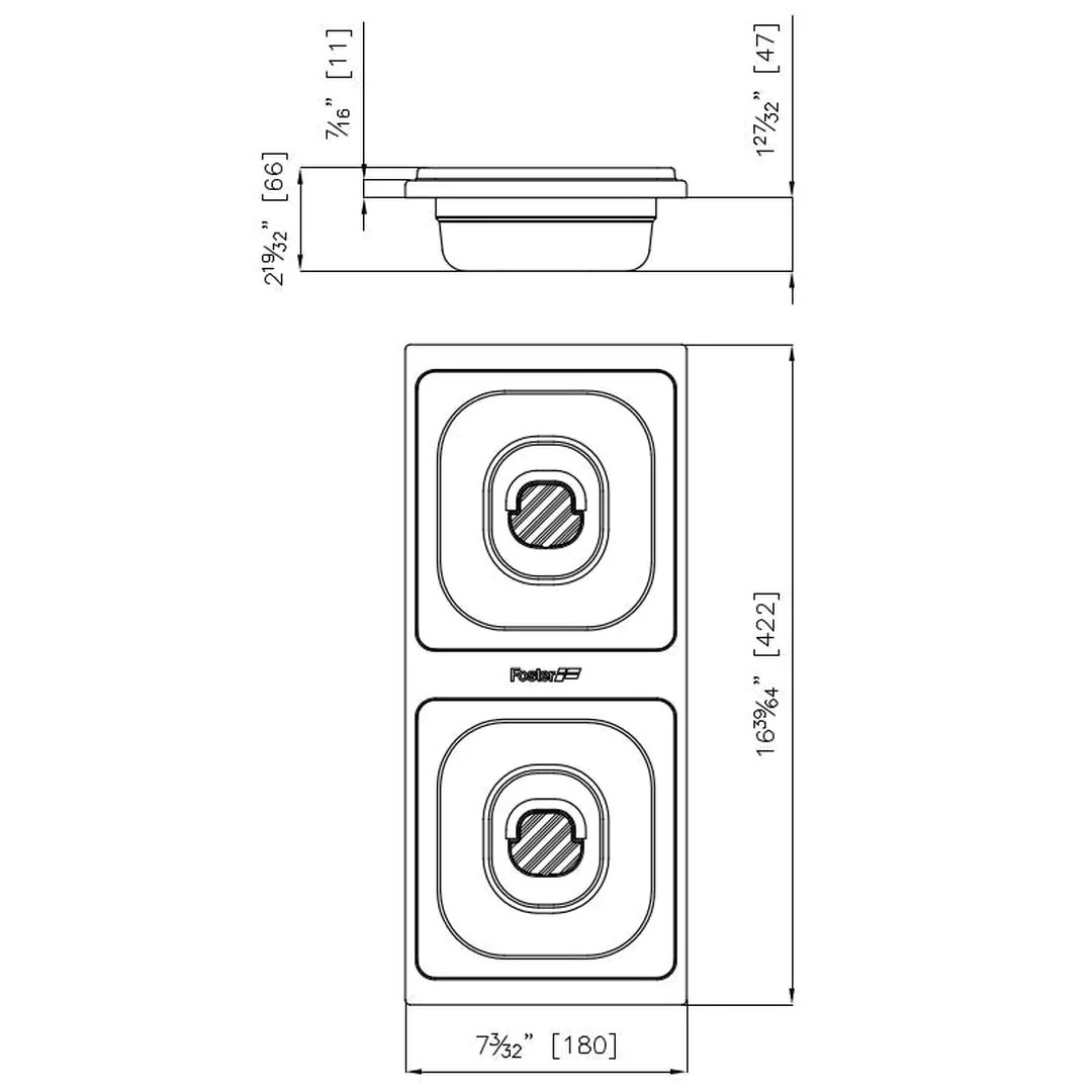 Linsol Foster Milano Kit Of 2 Stainless Steel Trays - Image 2