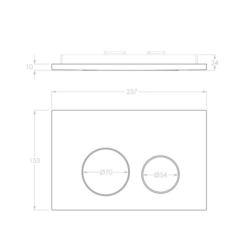 Geberit Sigma 8 Compatible Toilet Flush Button - Brushed Nickel - Image 2
