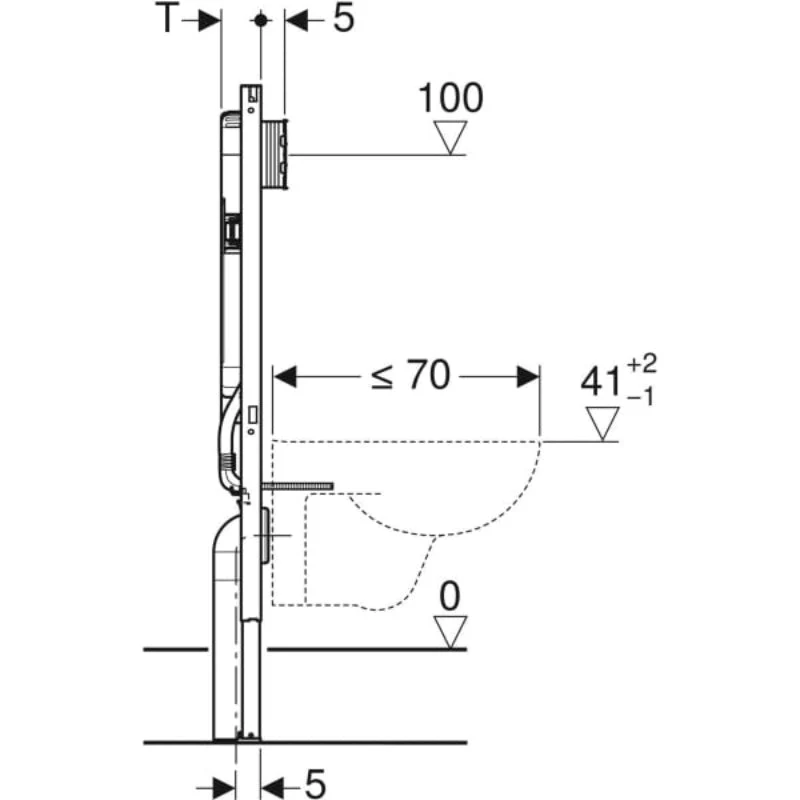 Geberit Duofix Wall-Hung System with Sigma Concealed Cistern - Image 4