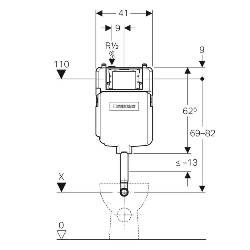 Geberit Sigma 8 Concealed In-Wall Cistern - 4 Star - Image 4