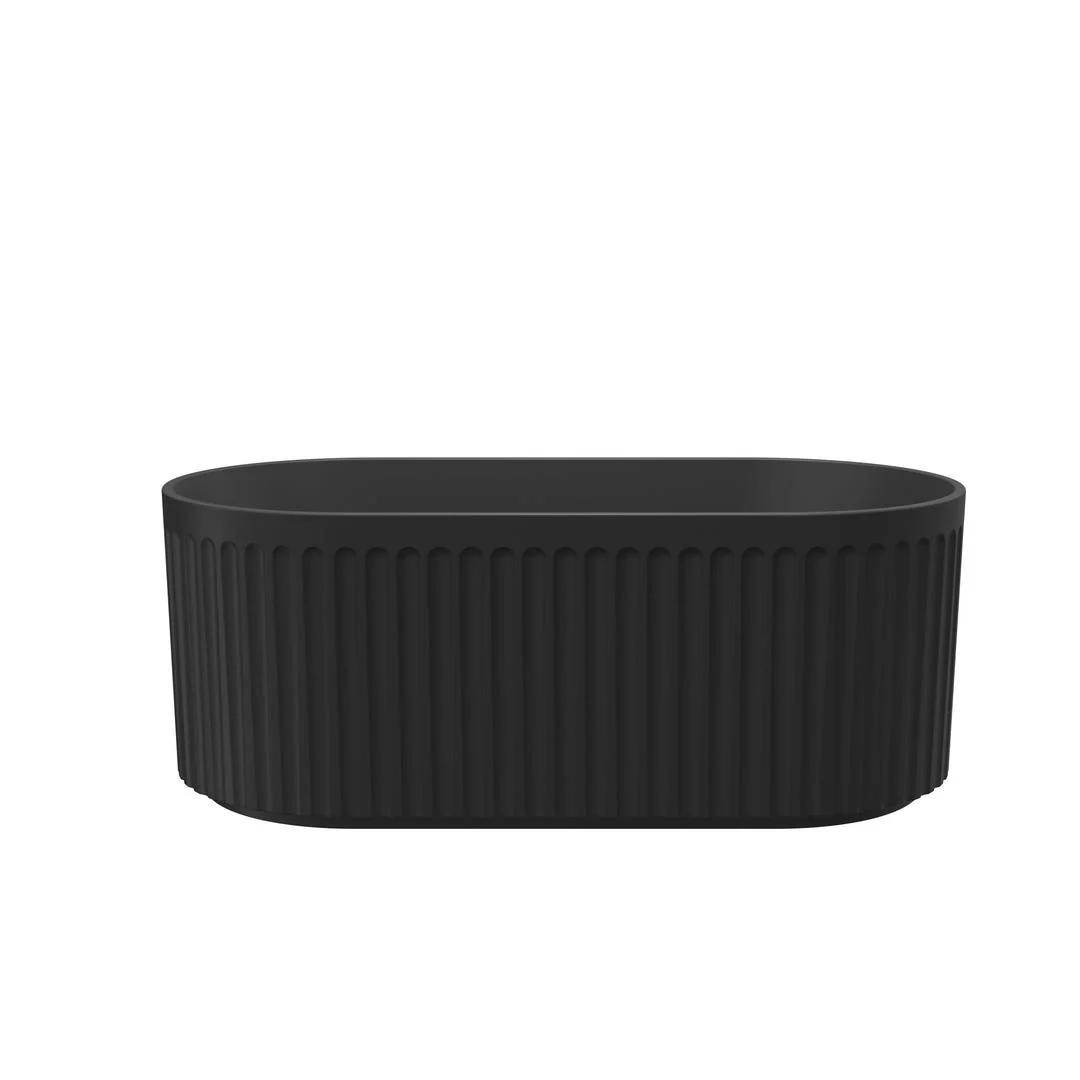 Linsol Georg 1700mm Freestanding Bath - Matte Black