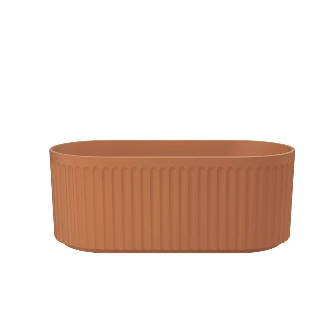 Linsol Georg 1700mm Freestanding Bath - Outback Orange