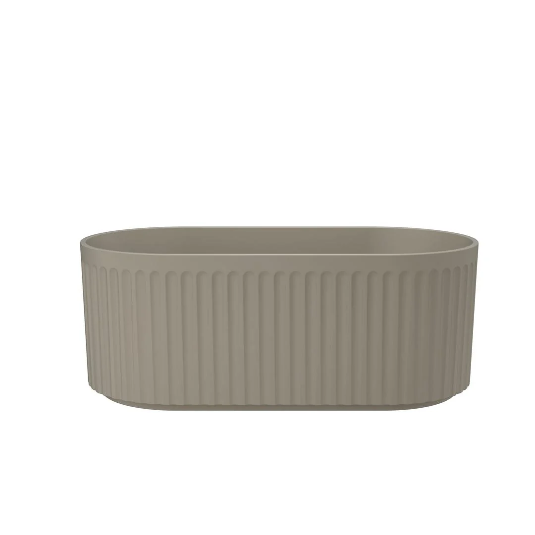 Linsol Georg 1700mm Freestanding Bath - Warm Grey