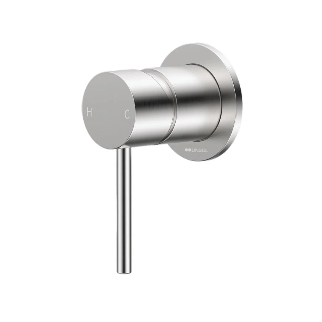 Linsol Gigi S3 Wall Mixer - Brushed Nickel
