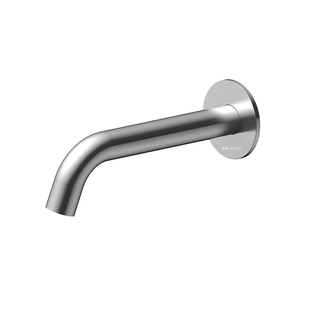 Linsol Gigi S3 Wall Mount Basin or Bath Spout - Brushed Nickel