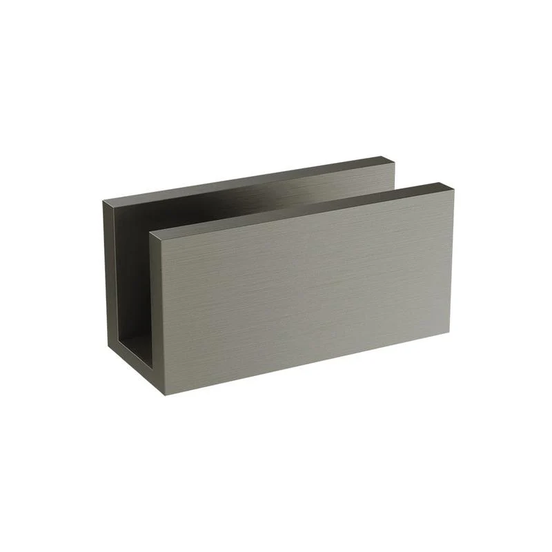 Meir Glass Fixing U Bracket - Shadow Gun Metal