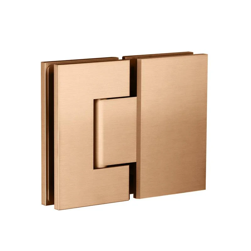 Meir Glass to Glass Shower Door Hinge - Lustre Bronze
