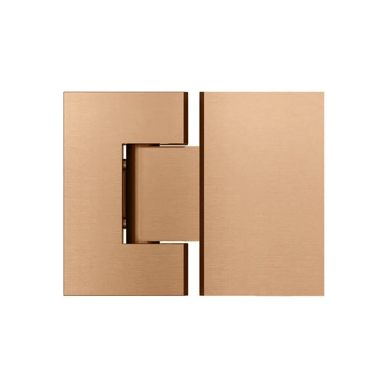 Meir Glass to Glass Shower Door Hinge - Lustre Bronze - Image 2