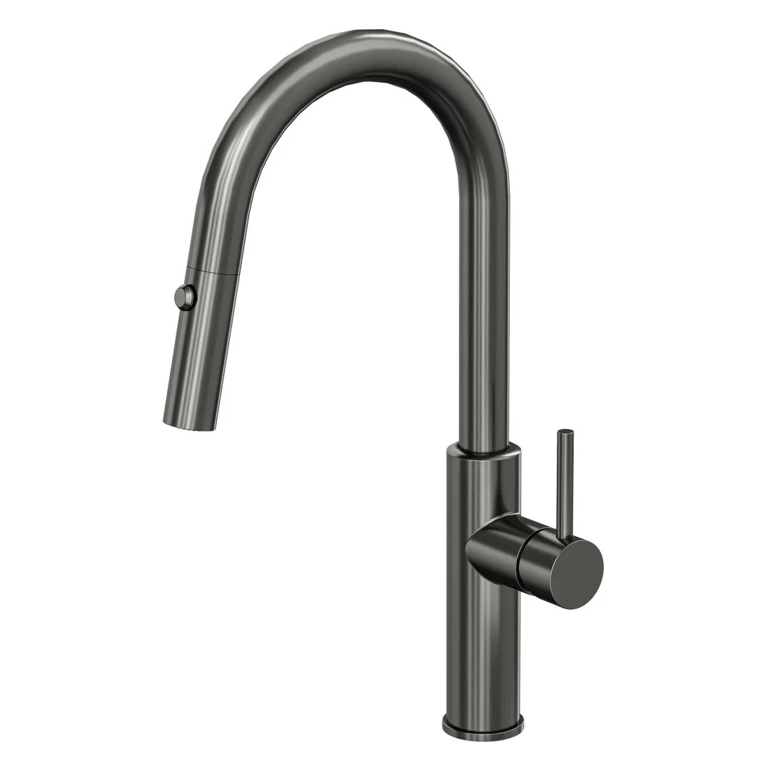 Linsol Halo S2 Pull Out Sink Mixer - Gunmetal