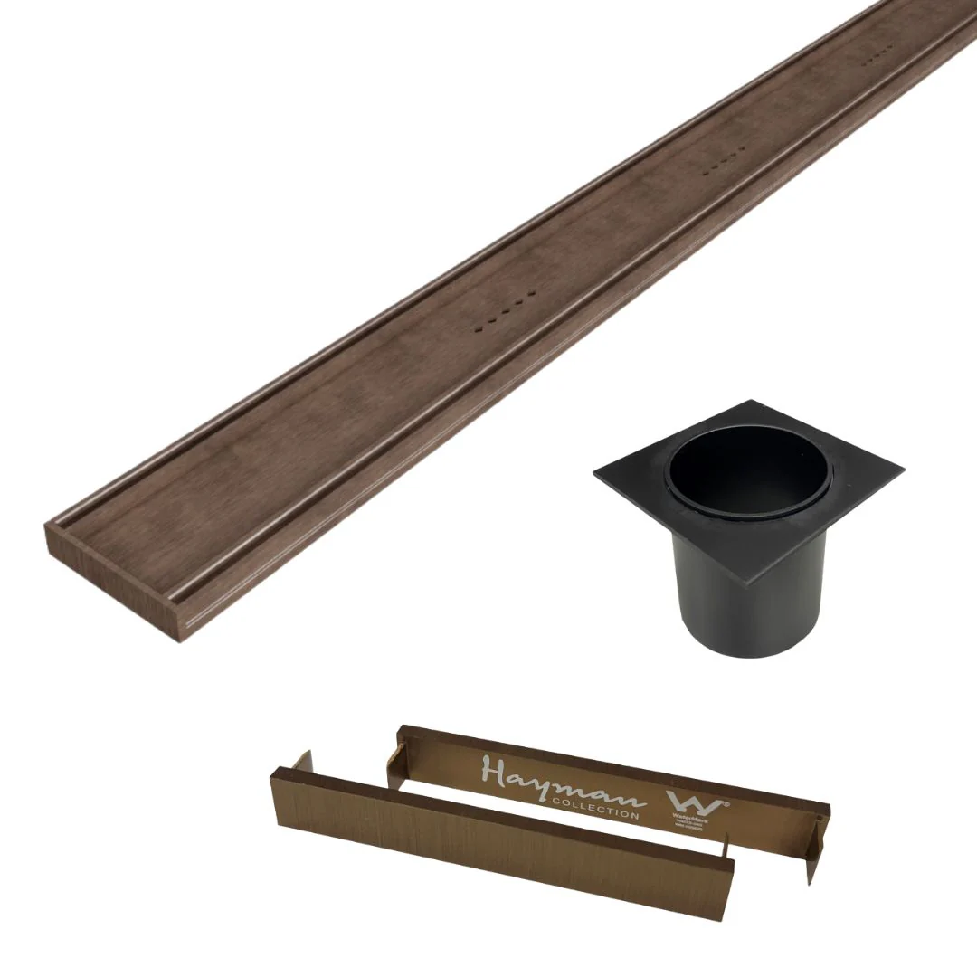 Hayman Aluminium 21mm Tile Insert Shower Grate Drain Kit  - Brushed Copper - Image 2