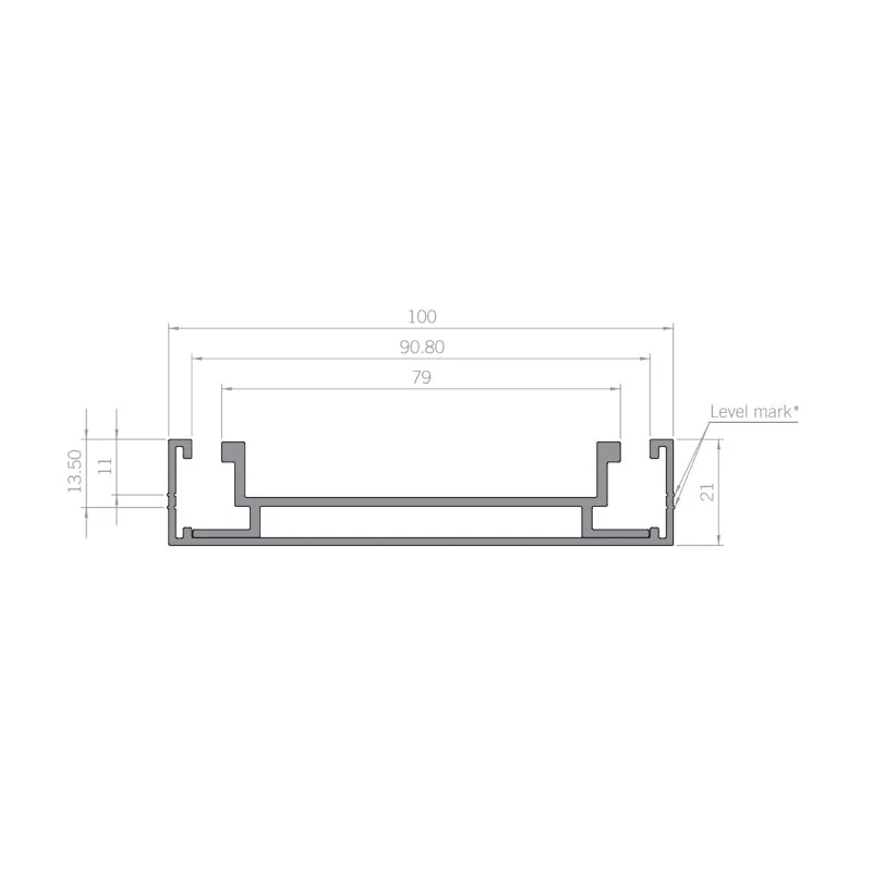 Hayman Aluminium 21mm Tile Insert Shower Grate Drain Kit - Brushed Nickel - Image 3